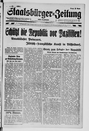 Staatsbürger-Zeitung vom 09.07.1922