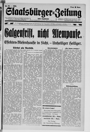 Staatsbürger-Zeitung vom 17.09.1922