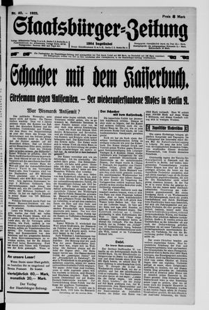 Staatsbürger-Zeitung vom 01.10.1922