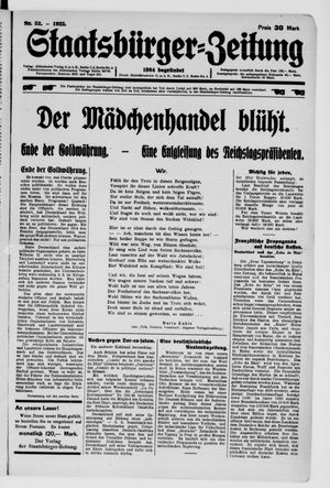 Staatsbürger-Zeitung vom 24.12.1922