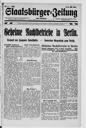 Staatsbürger-Zeitung vom 28.01.1923