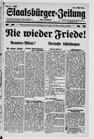 Staatsbürger-Zeitung vom 25.02.1923