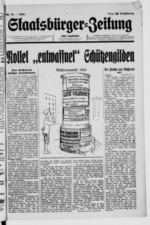 Staatsbürger-Zeitung on Mar 30, 1924
