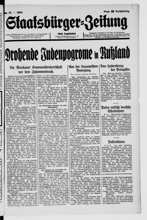 Staatsbürger-Zeitung vom 06.07.1924