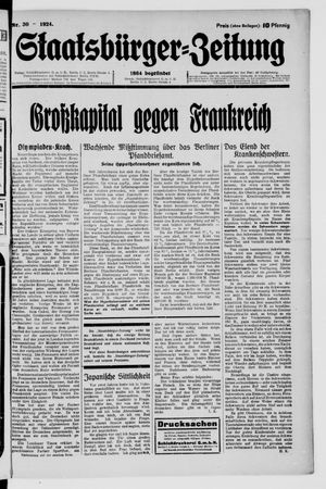 Staatsbürger-Zeitung vom 27.07.1924