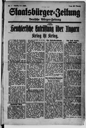 Staatsbürger-Zeitung vom 09.01.1926