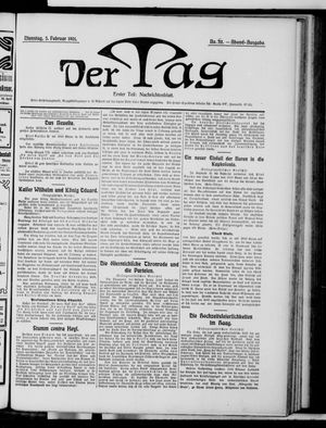 Der Tag vom 05.02.1901