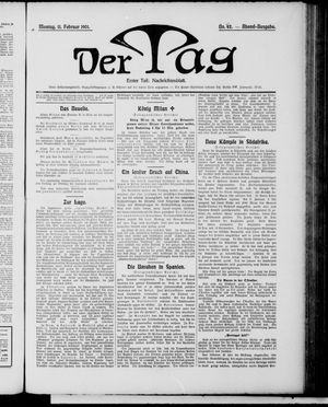 Der Tag vom 11.02.1901