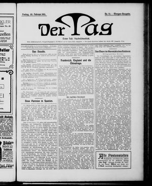 Der Tag vom 22.02.1901