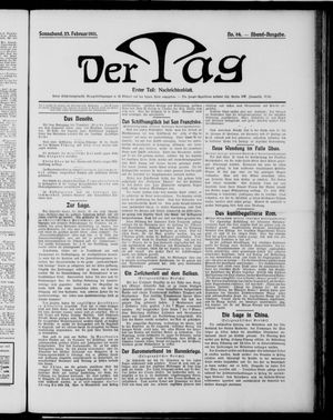 Der Tag vom 23.02.1901