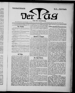 Der Tag vom 28.02.1901
