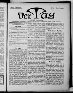 Der Tag vom 04.03.1901