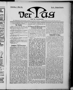 Der Tag vom 07.03.1901