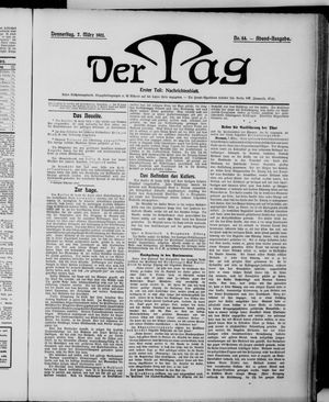 Der Tag vom 07.03.1901