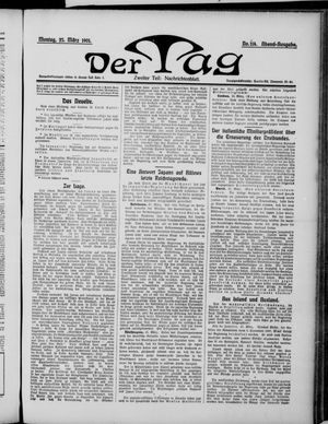 Der Tag on Mar 25, 1901