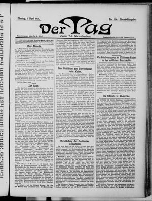 Der Tag vom 01.04.1901