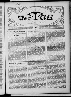 Der Tag vom 12.04.1901