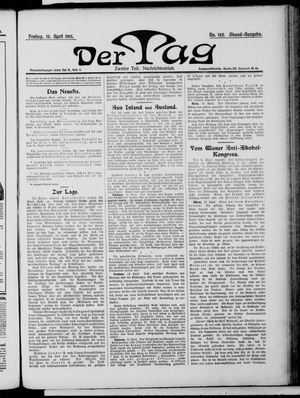 Der Tag vom 12.04.1901