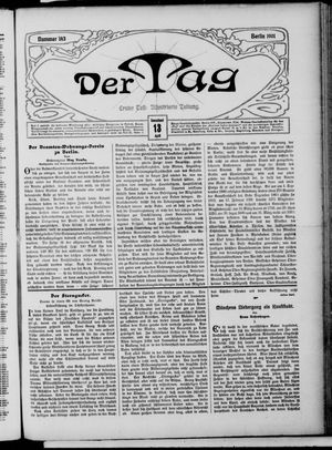 Der Tag vom 13.04.1901