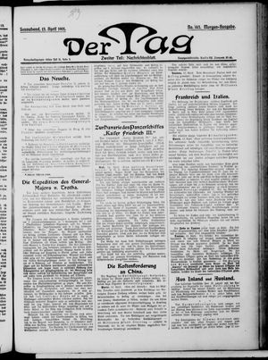 Der Tag vom 13.04.1901