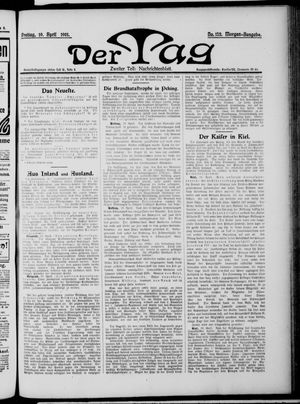 Der Tag vom 19.04.1901