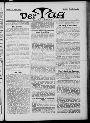 Der Tag vom 22.04.1901