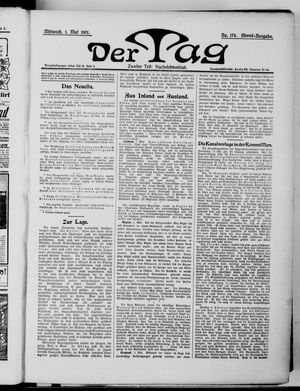 Der Tag vom 01.05.1901