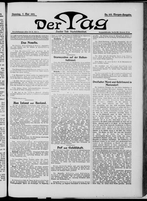 Der Tag vom 07.05.1901
