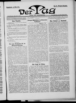 Der Tag vom 11.05.1901