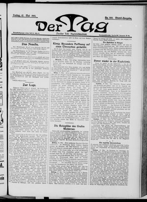 Der Tag vom 17.05.1901