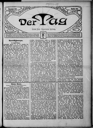 Der Tag vom 21.05.1901