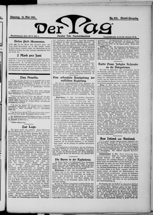 Der Tag vom 21.05.1901