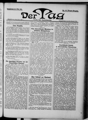 Der Tag vom 25.05.1901