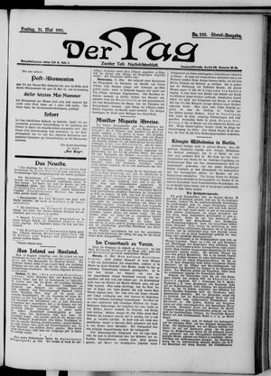 Der Tag vom 31.05.1901