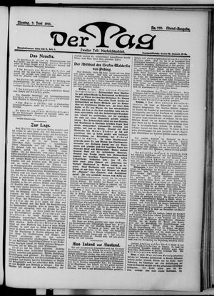 Der Tag vom 03.06.1901
