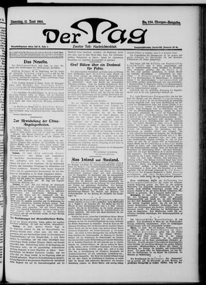 Der Tag vom 11.06.1901