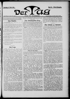 Der Tag vom 11.06.1901