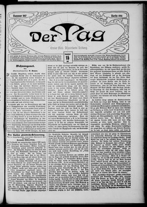 Der Tag vom 15.06.1901