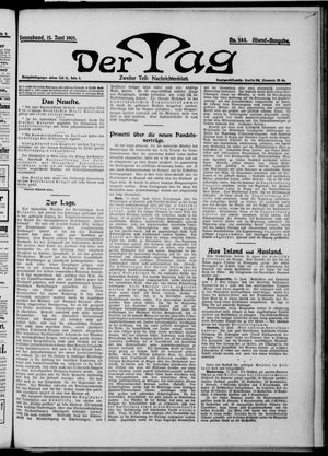 Der Tag vom 15.06.1901