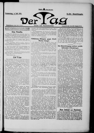Der Tag vom 04.07.1901