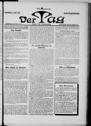 Der Tag vom 06.07.1901