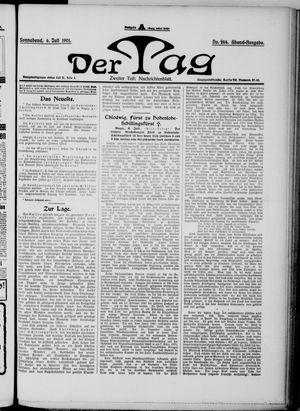 Der Tag vom 06.07.1901