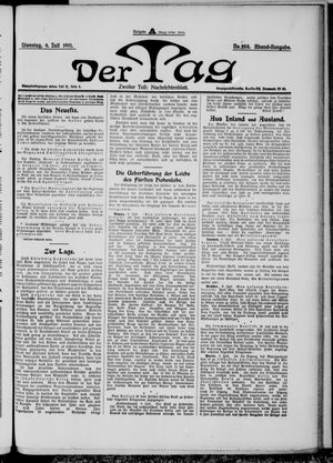 Der Tag vom 09.07.1901