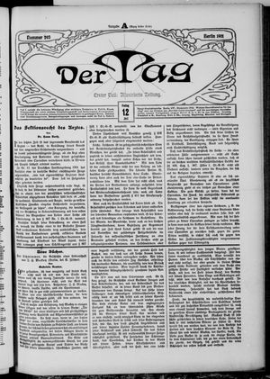 Der Tag vom 12.07.1901