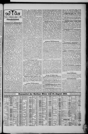Der Tag vom 14.08.1901