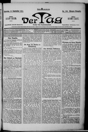 Der Tag vom 09.09.1901