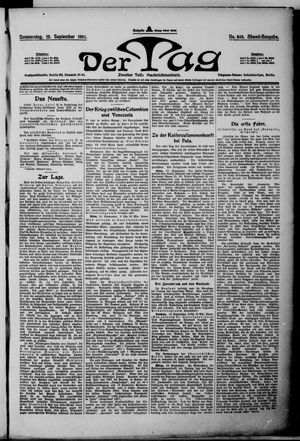 Der Tag vom 12.09.1901