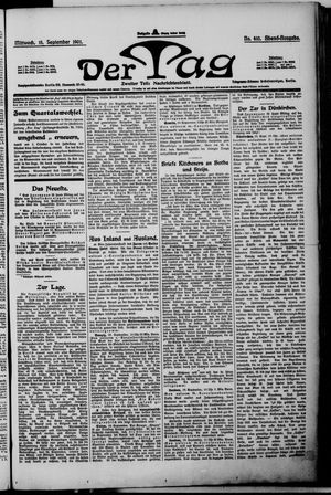 Der Tag vom 18.09.1901
