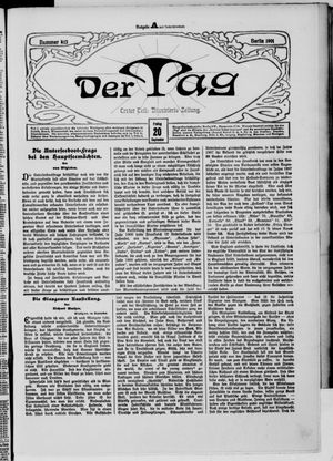 Der Tag vom 20.09.1901