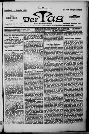 Der Tag vom 21.09.1901